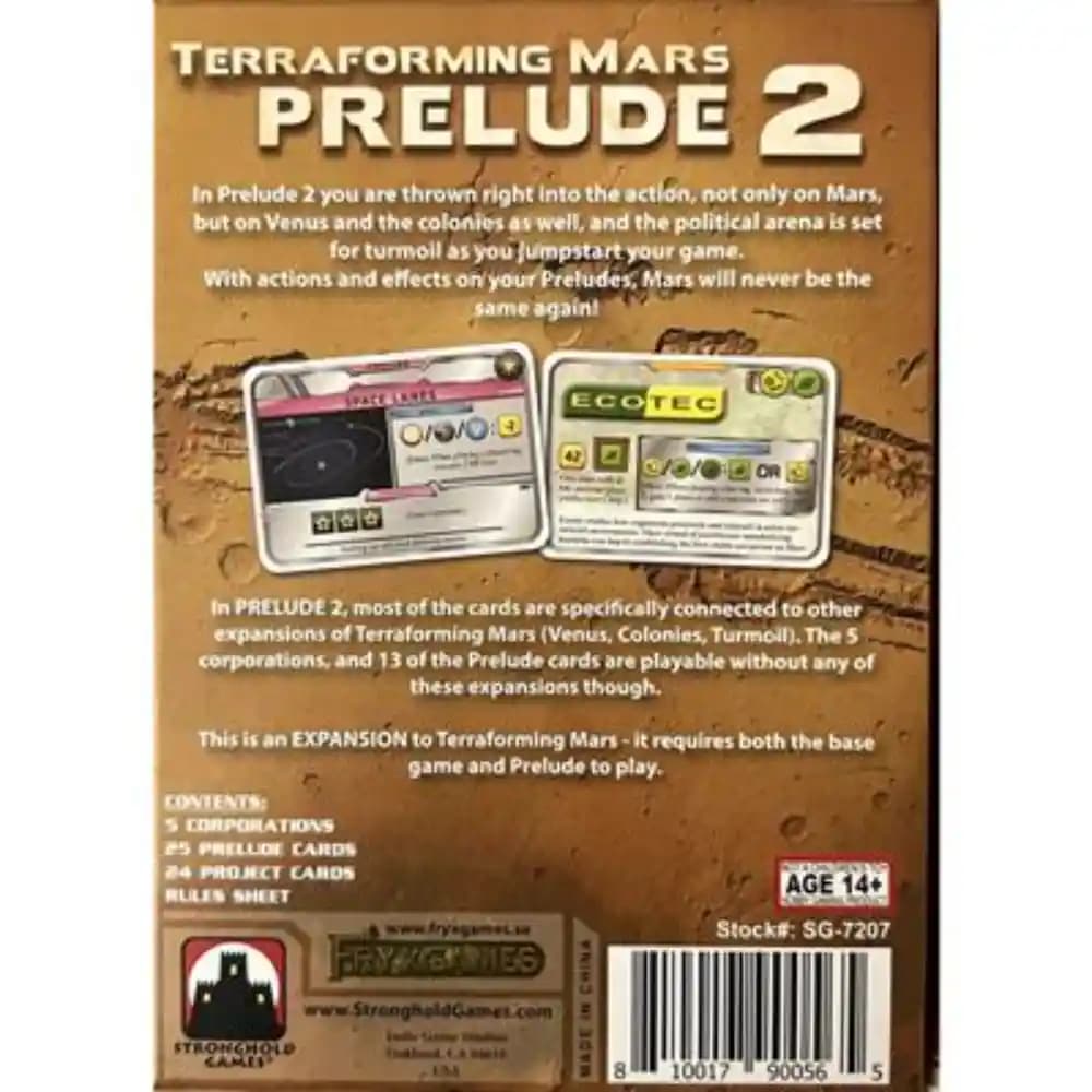 Terraforming Mars Prelude 2