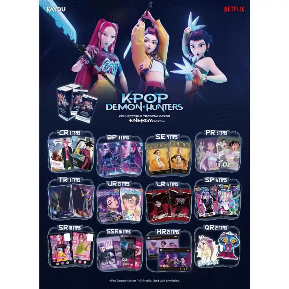 KPop Demon Hunters -Collectible Trading Cards- Energy Edition Booster
