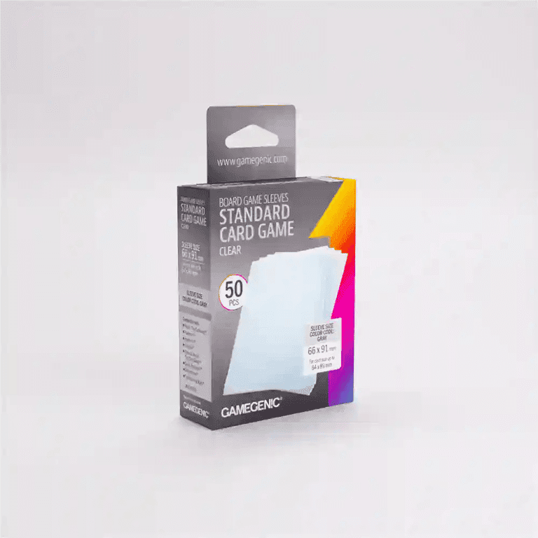GameGenic Prime Board Game Sleeves - Standard Grey 66 x 91 mm (50)