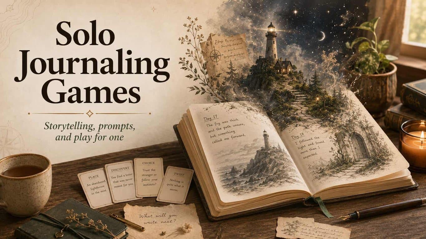 Solo journaling games: wat ze zijn en welke je kunt spelen