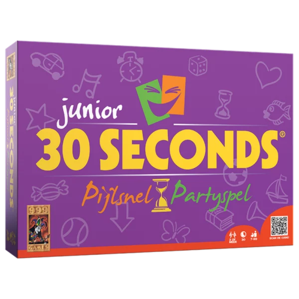 Voorkant van de doos van 30 Seconds ® Junior Bordspel