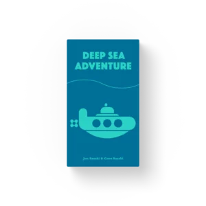 Voorkant van de doos van het familiespel Deep Sea Adventure