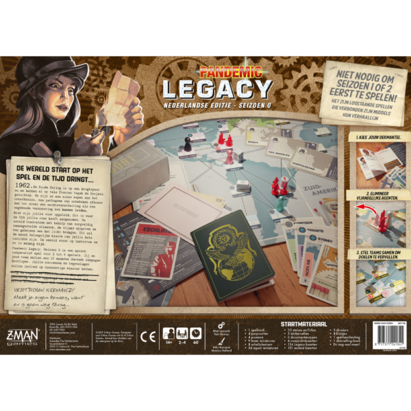 Informatie over het bordspel Pandemic Legacy Seizoen 0