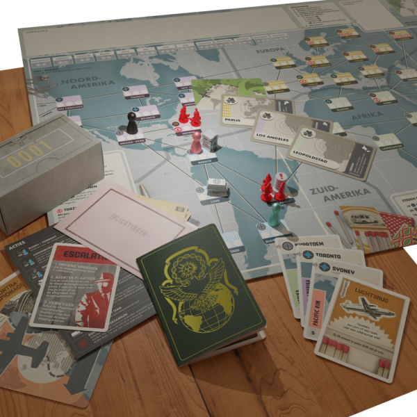 Detailfoto van het bordspel Pandemic Legacy Seizoen 0