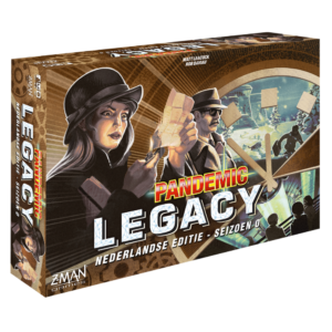 Voorkant van de doos van het bordspel Pandemic Legacy Seizoen 0