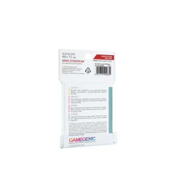 SLEEVES Prime Board Game - Ruby 46x71mm (50)